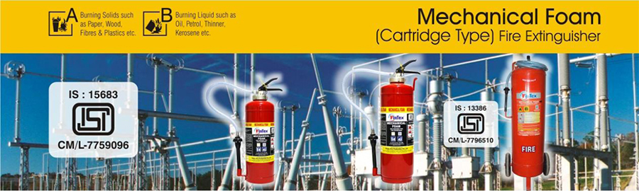 Mechanical Foam Cartridge Type Extinguishers